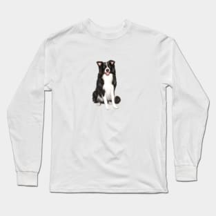 A Happy Border Collie - Just the Dog Long Sleeve T-Shirt